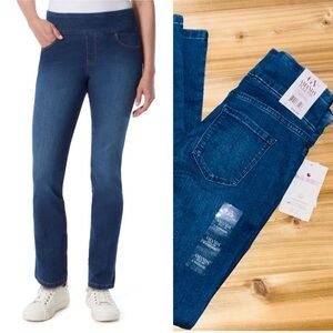 NEW Women's Gloria Vanderbilt Amanda Pull-On Jeans Slimming Panel Sz 4 Average